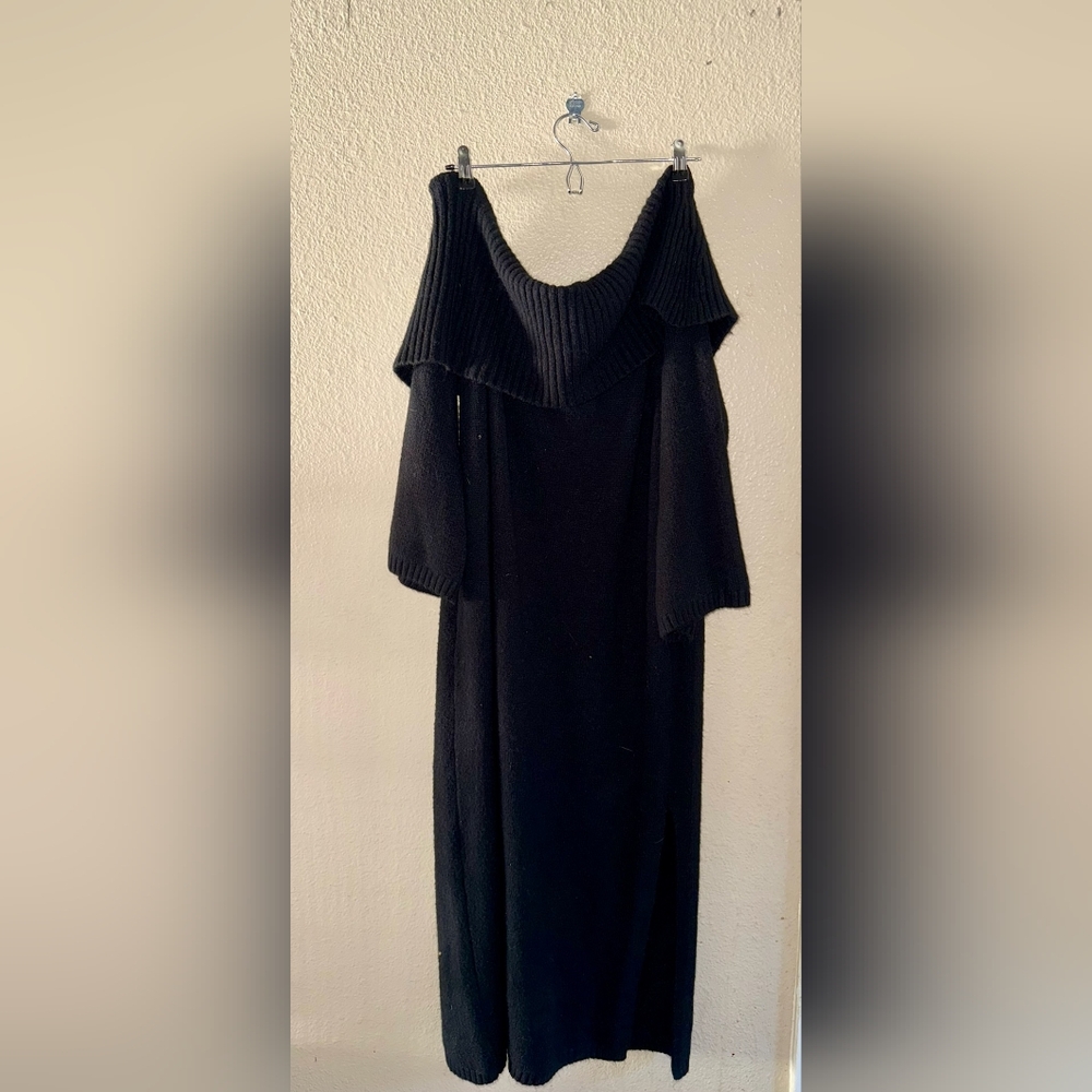 Elegant Black Women's Sweater Dress From Eloquii